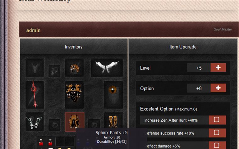 Item Workshop
